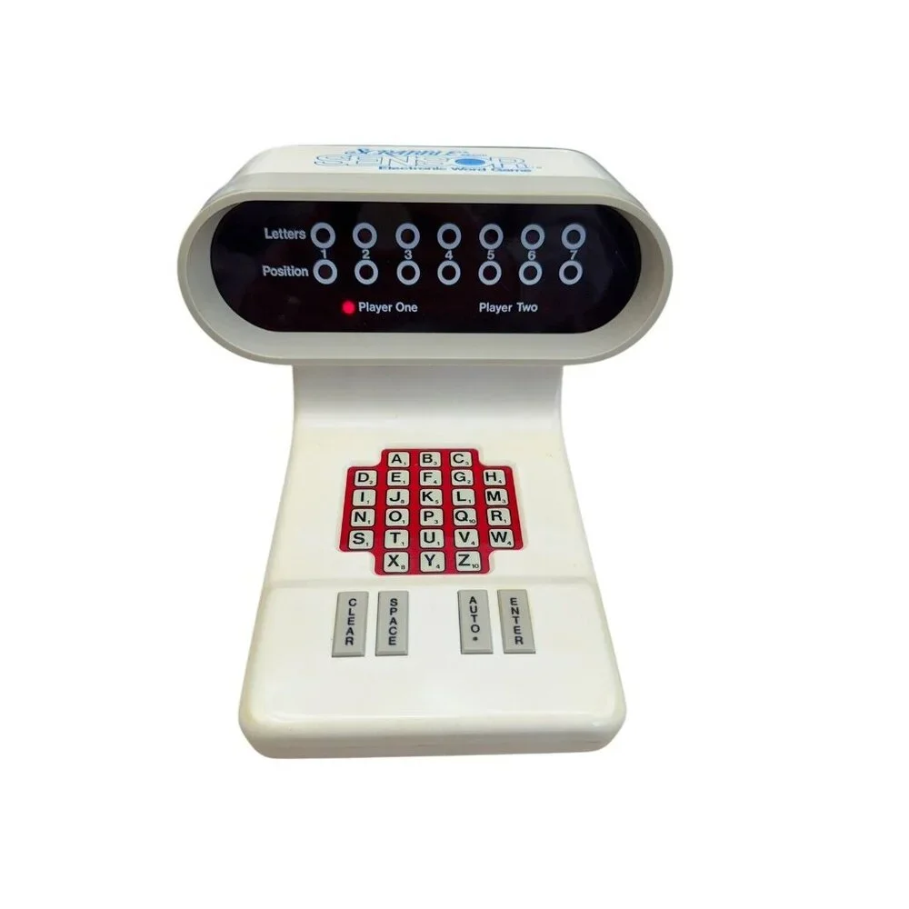 Vintage Electronic Scrabble Word Game By Selchow & Righter USA 1970s, Works!